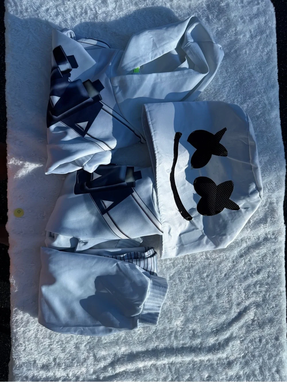 Kids White Marshmello Hoodie - Unbranded